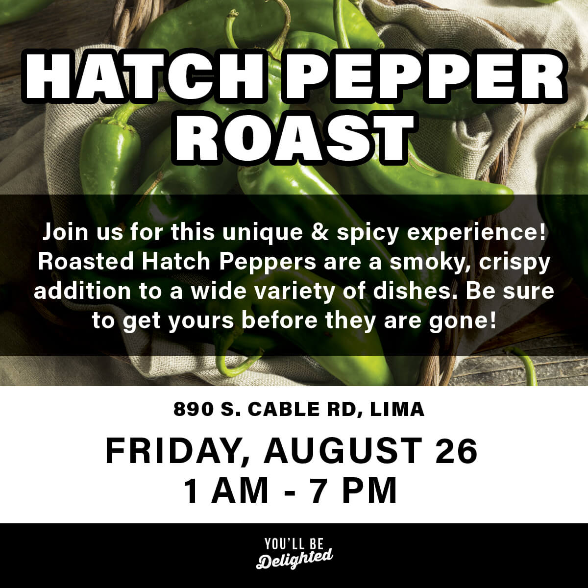 Lima's Hatch Chili Pepper Roast Event in August 